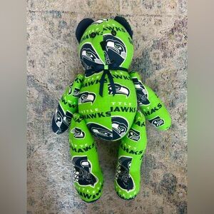 New Without Tags - Seattle Seahawks Poseable Teddy Bear